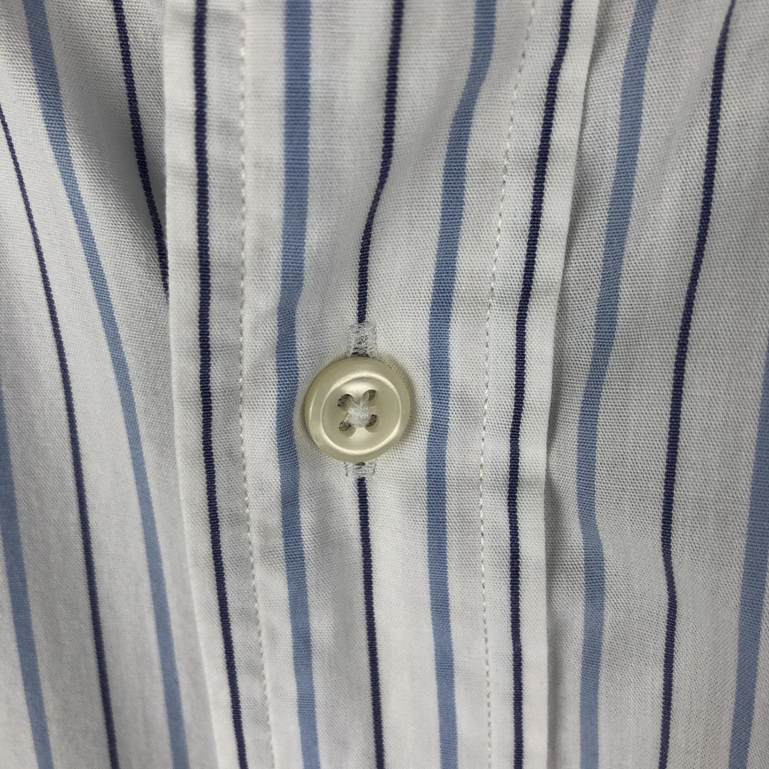 Ralph Lauren YARMOUTH Long Sleeve Button-Down Striped Shirt, Men's XL cotton white type Vintage Second Hand