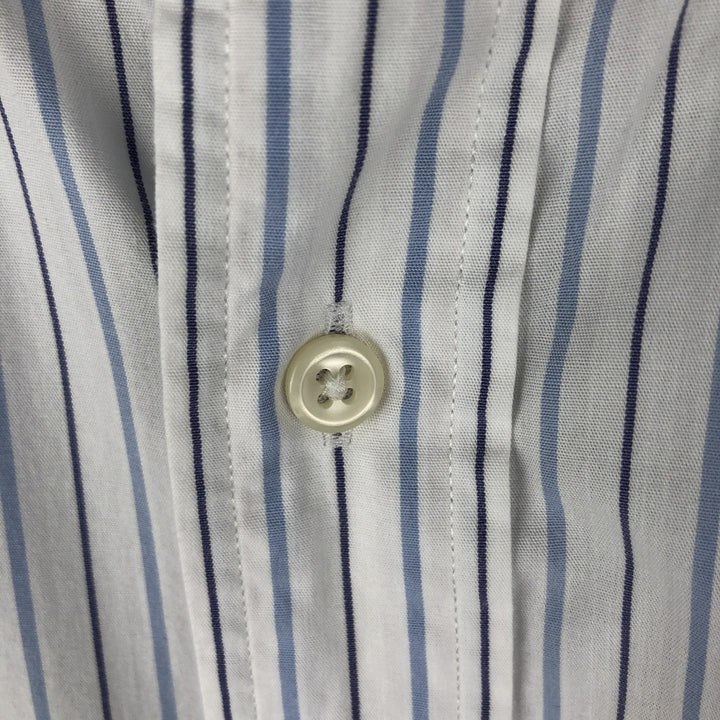 Ralph Lauren YARMOUTH Long Sleeve Button-Down Striped Shirt, Men's XL cotton white type Vintage Second Hand