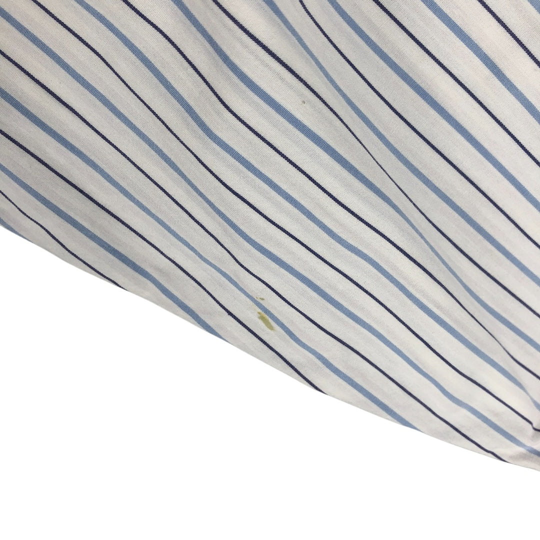 Ralph Lauren YARMOUTH Long Sleeve Button-Down Striped Shirt, Men's XL cotton white type Vintage Second Hand