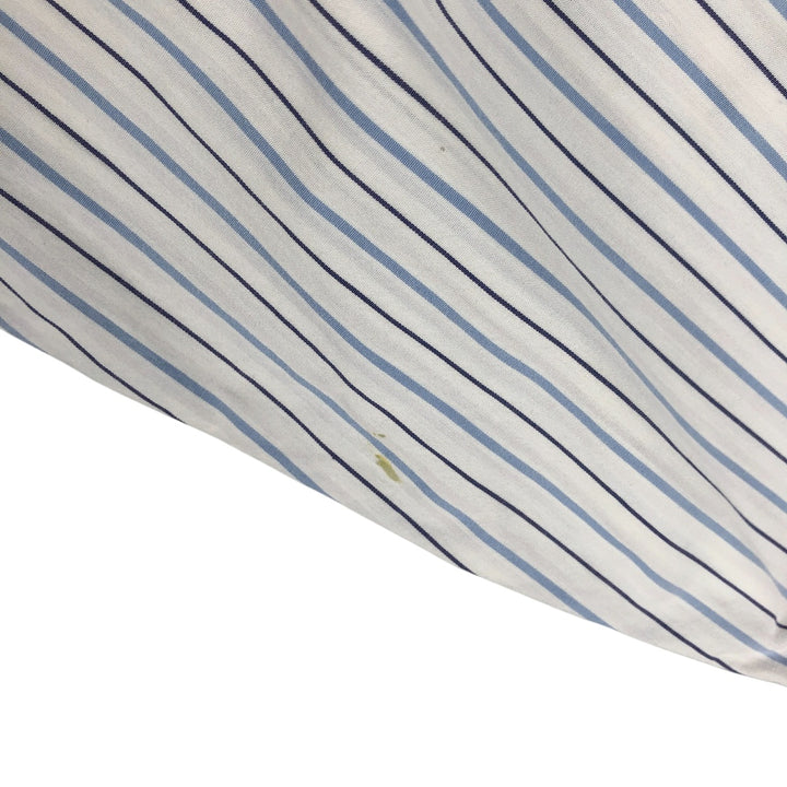 Ralph Lauren YARMOUTH Long Sleeve Button-Down Striped Shirt, Men's XL cotton white type Vintage Second Hand