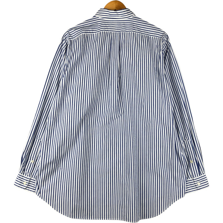 Ralph Lauren Golf Tilden Stripe Pattern Long Sleeve Button-Down Shirt, Men's Size XL cotton white type Vintage Second Hand
