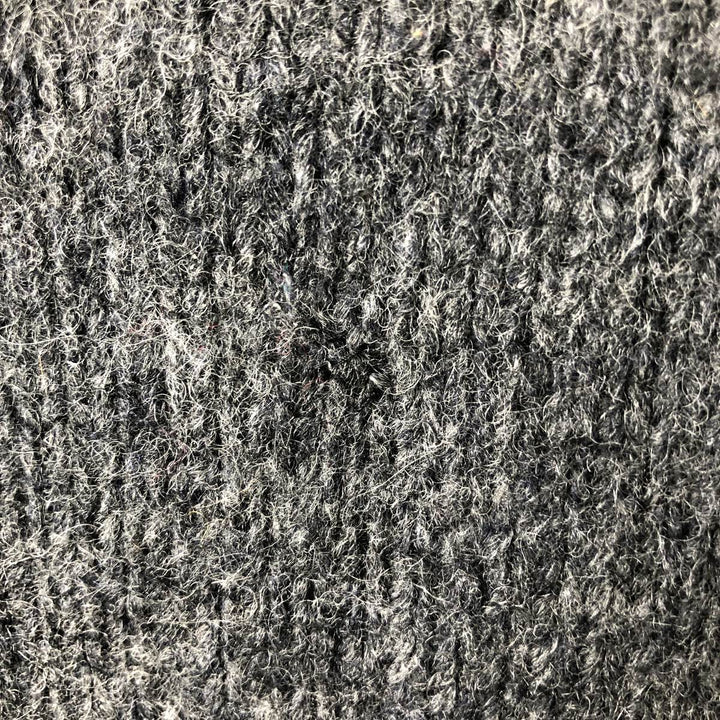 Pendleton All-Over Print High-Neck Wool Knit Sweater, Men's Size Medium wool gray type Vintage Second Hand