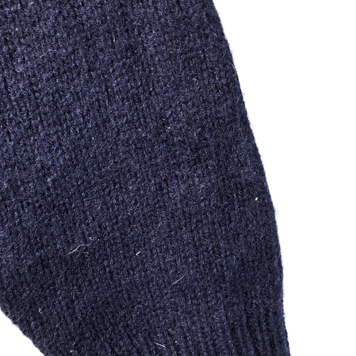 Pendleton All-Over Print High-Neck Wool Knit Sweater, Men's Size Medium wool gray type Vintage Second Hand