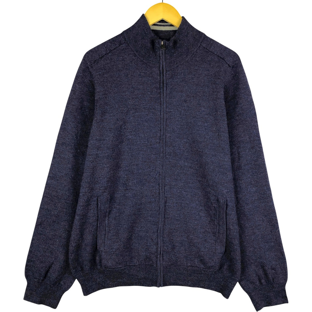 2000'S Banana Republic Merino Driver's Knit Sweater, Men's Size L Merino wool navy blue type Vintage Second Hand