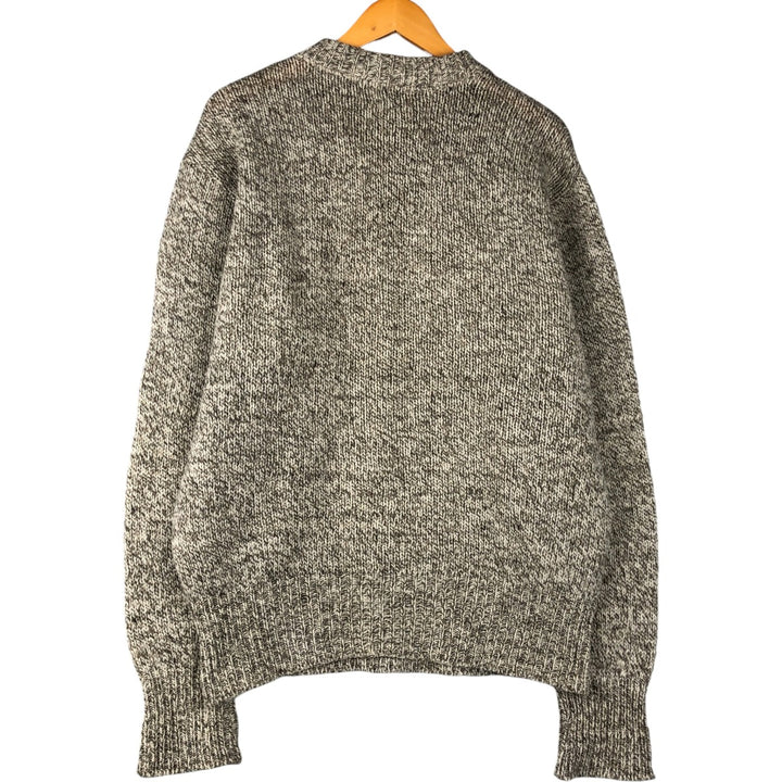 Vintage 1980'S LLBean wool knit sweater, men's size XL unclear ivory Vintage Second Hand