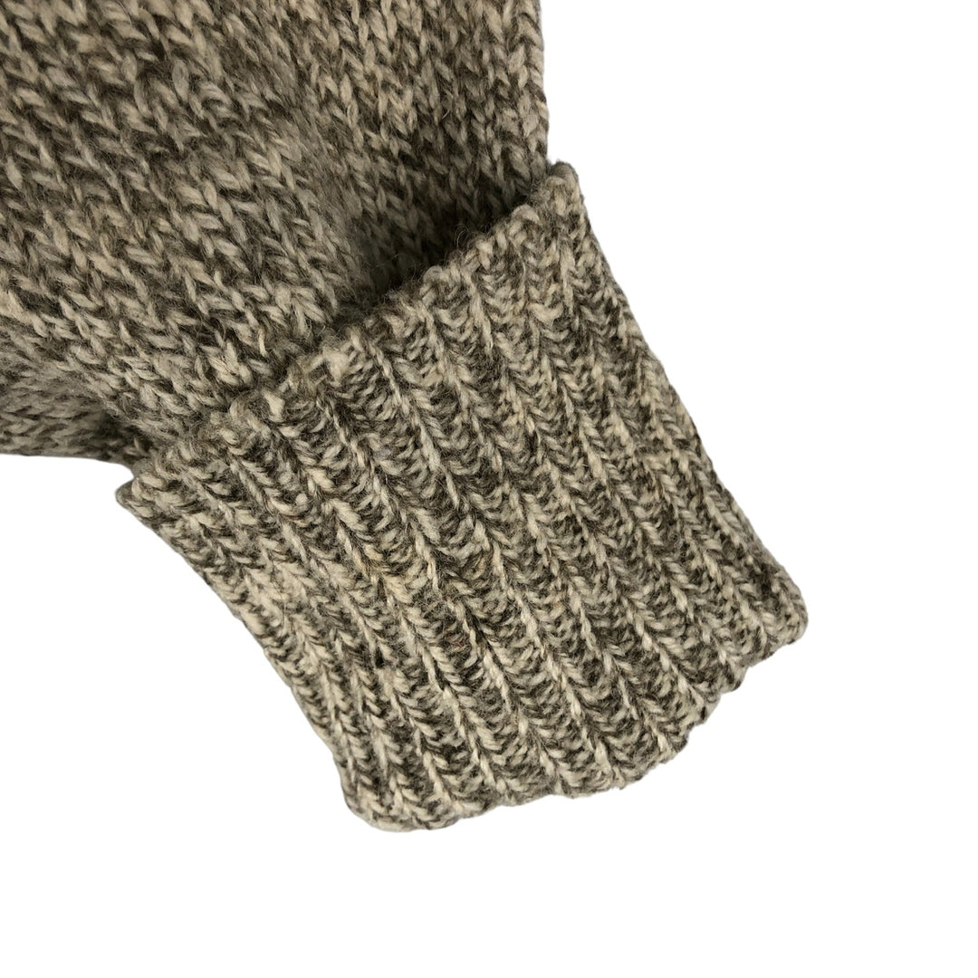 Vintage 1980'S LLBean wool knit sweater, men's size XL unclear ivory Vintage Second Hand