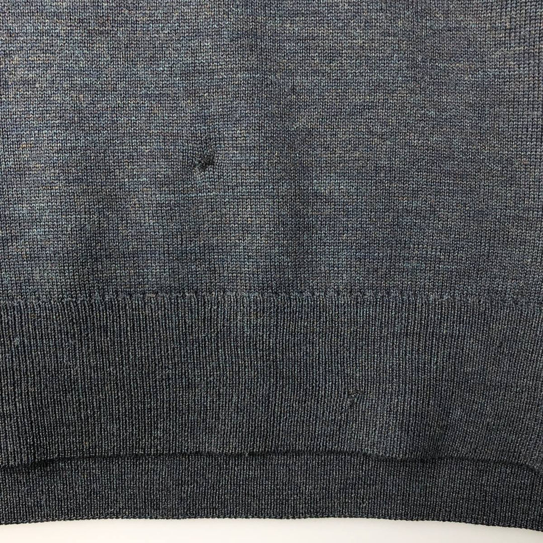 Vintage 1980'S Lacoste wool and acrylic knit sweater, size 7, men's XXL wool Charcoal Vintage Second Hand