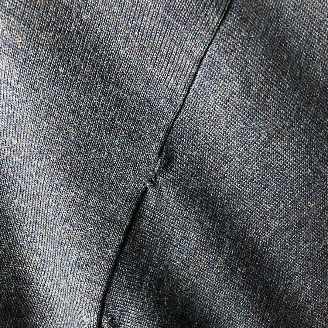 Vintage 1980'S Lacoste wool and acrylic knit sweater, size 7, men's XXL wool Charcoal Vintage Second Hand