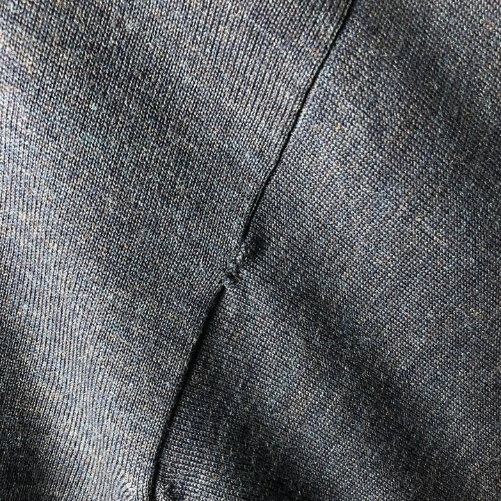 Vintage 1980'S Lacoste wool and acrylic knit sweater, size 7, men's XXL wool Charcoal Vintage Second Hand