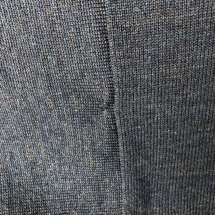 Vintage 1980'S Lacoste wool and acrylic knit sweater, size 7, men's XXL wool Charcoal Vintage Second Hand