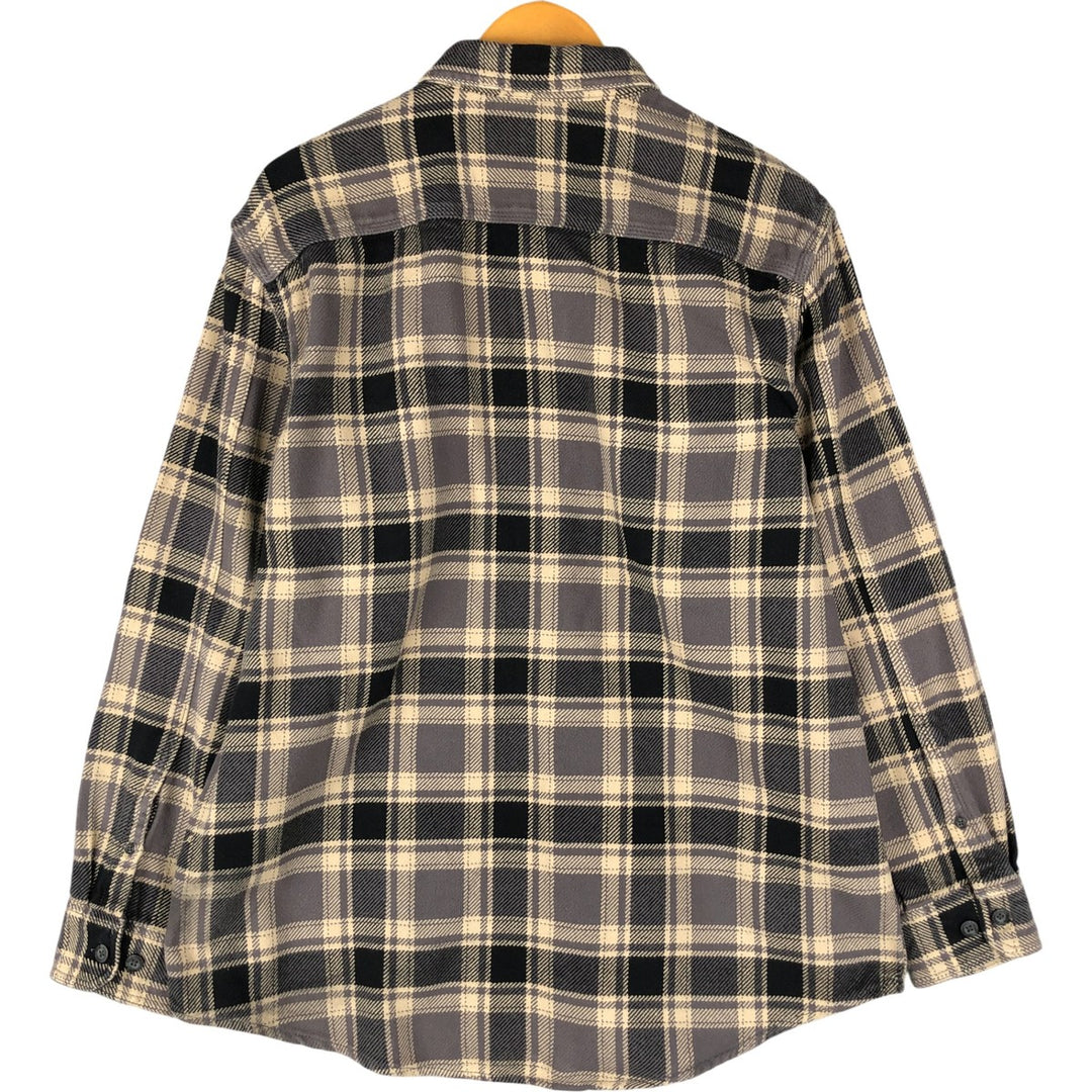 GHBass Long Sleeve Flannel Check Shirt, Men's Size XL cotton black type Vintage Second Hand