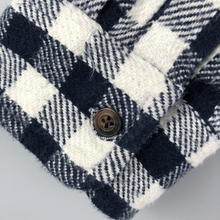 GAP Gingham Check Long Sleeve Flannel Check Shirt, Men's Size L cotton navy blue type Vintage Second Hand