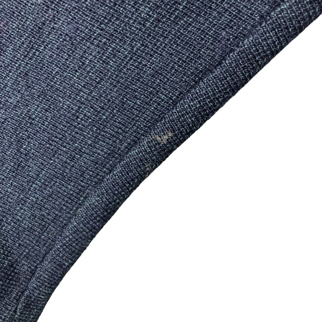 Vintage Lacoste multi-stripe wool knit sweater, size M, men's size M wool navy blue type Vintage Second Hand