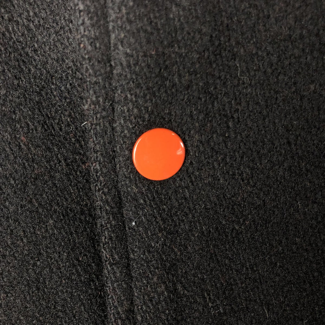 Vintage 1970'S KAYE BROS sailor collar wool varsity jacket, size L, women's. unclear black type Vintage Second Hand