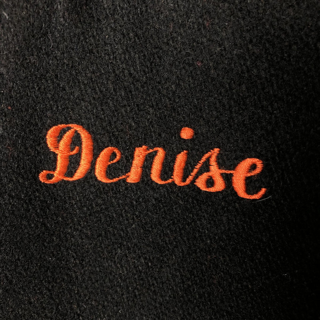 Vintage 1970'S KAYE BROS sailor collar wool varsity jacket, size L, women's. unclear black type Vintage Second Hand