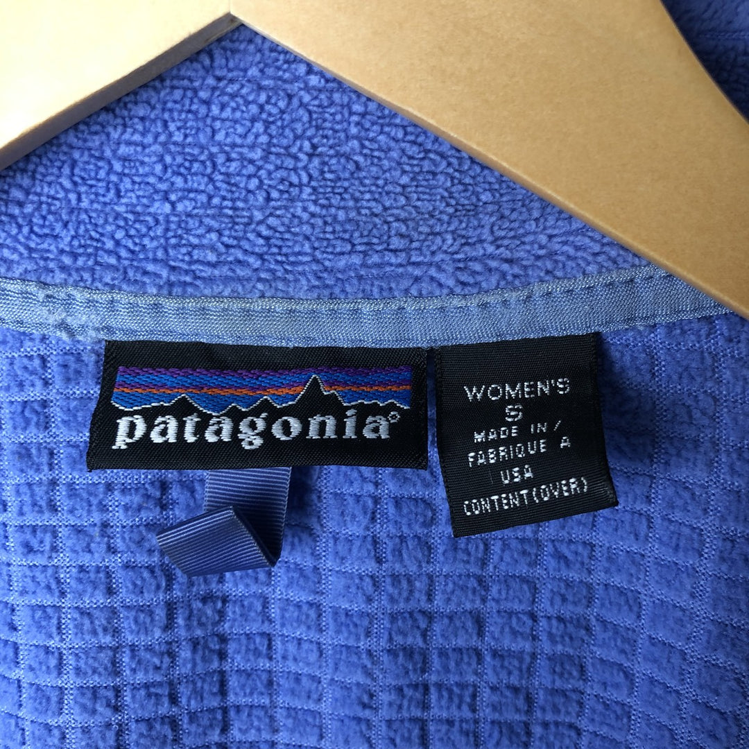 2000'S Patagonia Regulator R3 Fleece Jacket (25311FA01), Made in USA, Women's Size Small polyester Purple type blue-purple Vintage Second Hand
