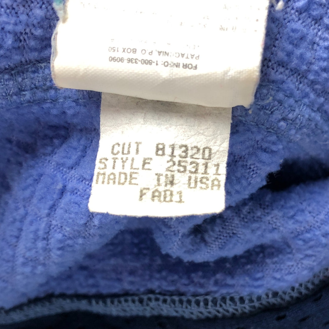2000'S Patagonia Regulator R3 Fleece Jacket (25311FA01), Made in USA, Women's Size Small polyester Purple type blue-purple Vintage Second Hand