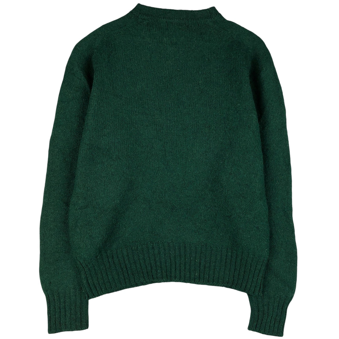 Vintage 80s-90'S Eddie Bauer wool knit sweater with black tag, size M, men's wool Green type dark green Vintage Second Hand
