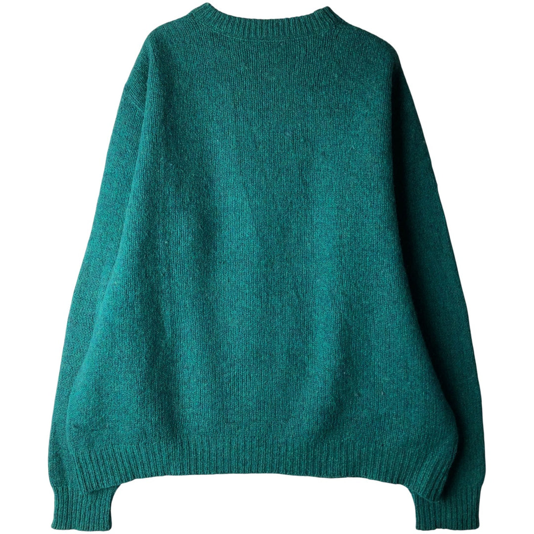 Vintage 70s-80'S LLBean wool knit sweater, men's size XL unclear green type Vintage Second Hand