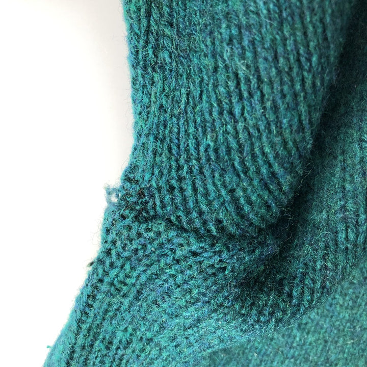 Vintage 70s-80'S LLBean wool knit sweater, men's size XL unclear green type Vintage Second Hand