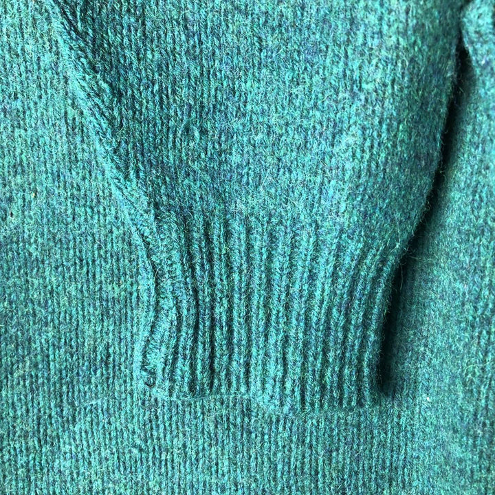 Vintage 70s-80'S LLBean wool knit sweater, men's size XL unclear green type Vintage Second Hand