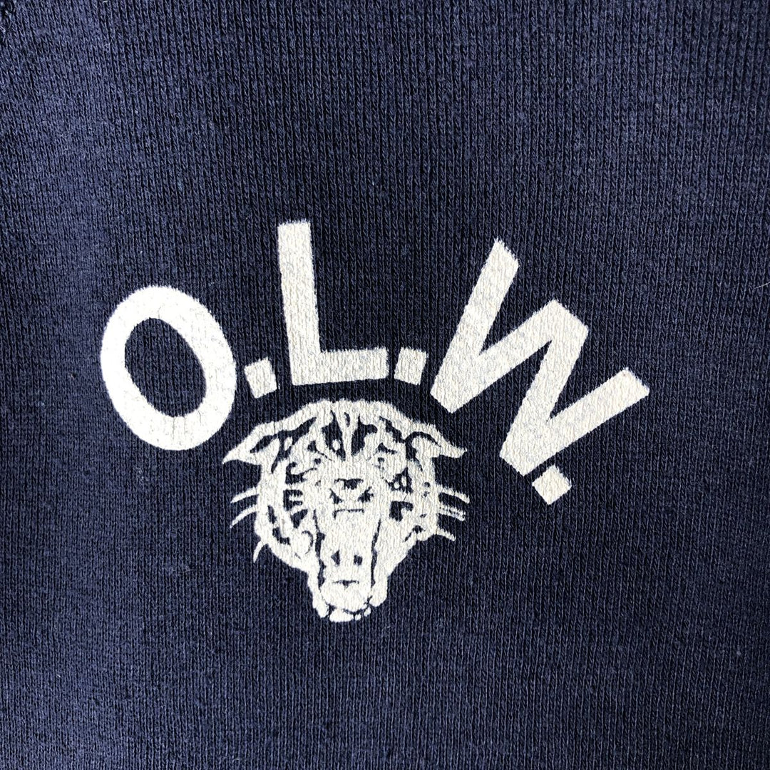 Vintage Discus Tiger Print Sweatshirt, Made in USA, Women's Size Small polyester navy blue type Vintage Second Hand