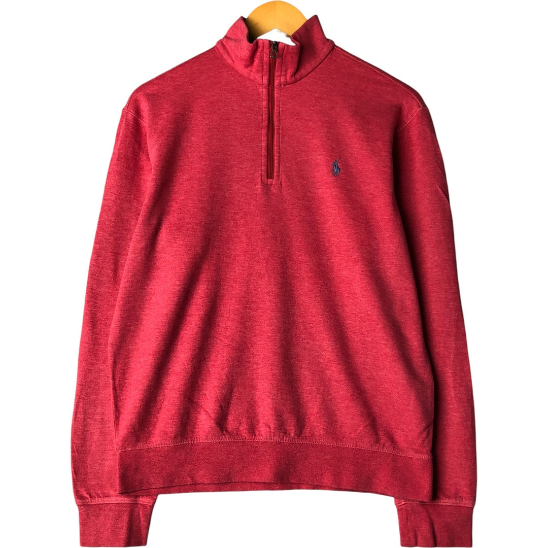 Ralph Lauren POLO RALPH LAUREN half-zip sweatshirt, women's size S cotton pink type Vintage Second Hand