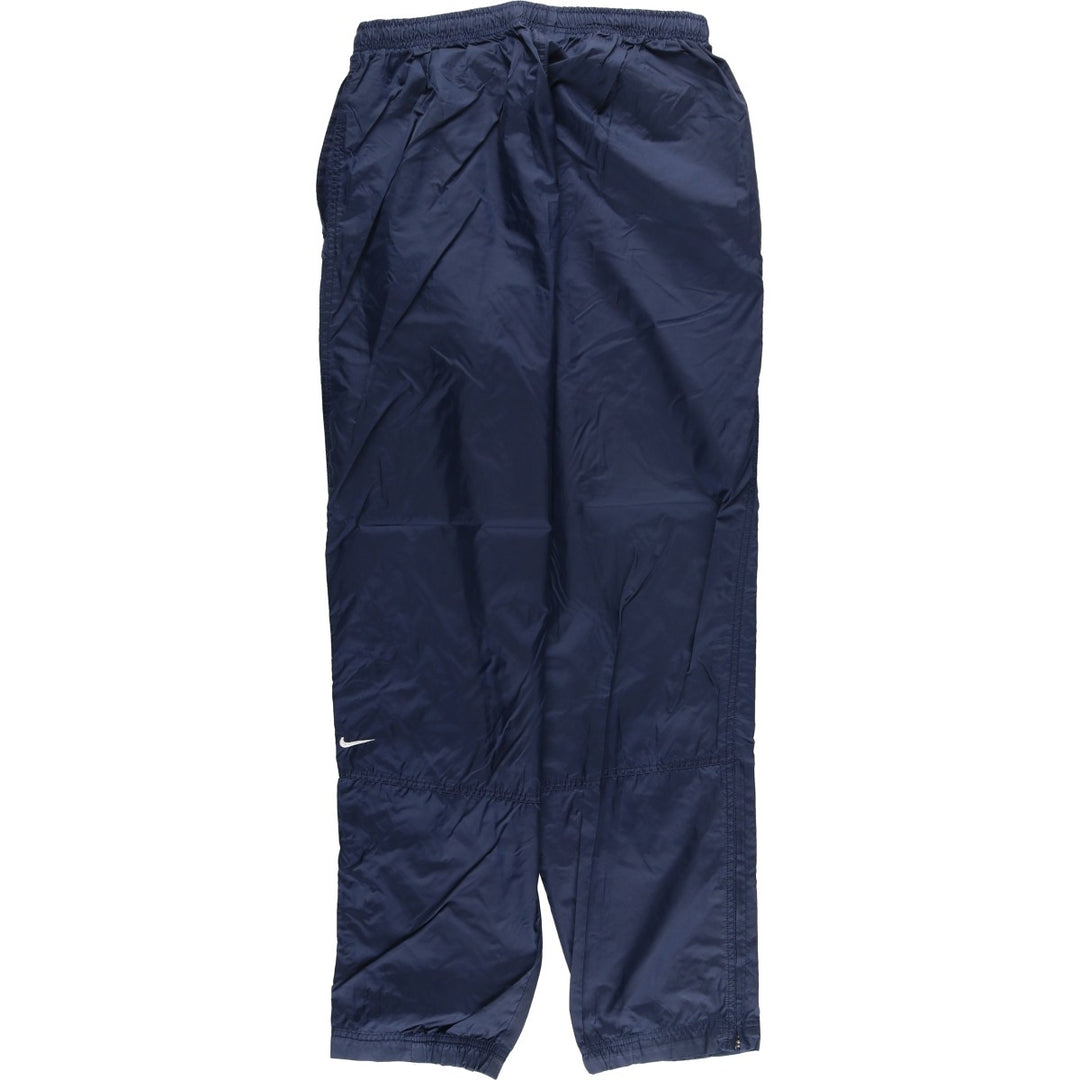 Nike NIKE Warm-up pants, nylon pants, rustling pants, men's size L polyester navy blue type Vintage Second Hand