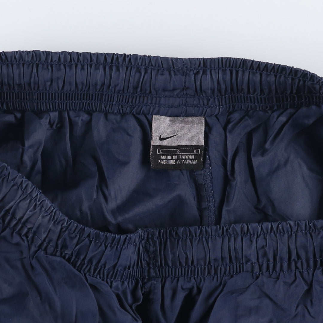 Nike NIKE Warm-up pants, nylon pants, rustling pants, men's size L polyester navy blue type Vintage Second Hand