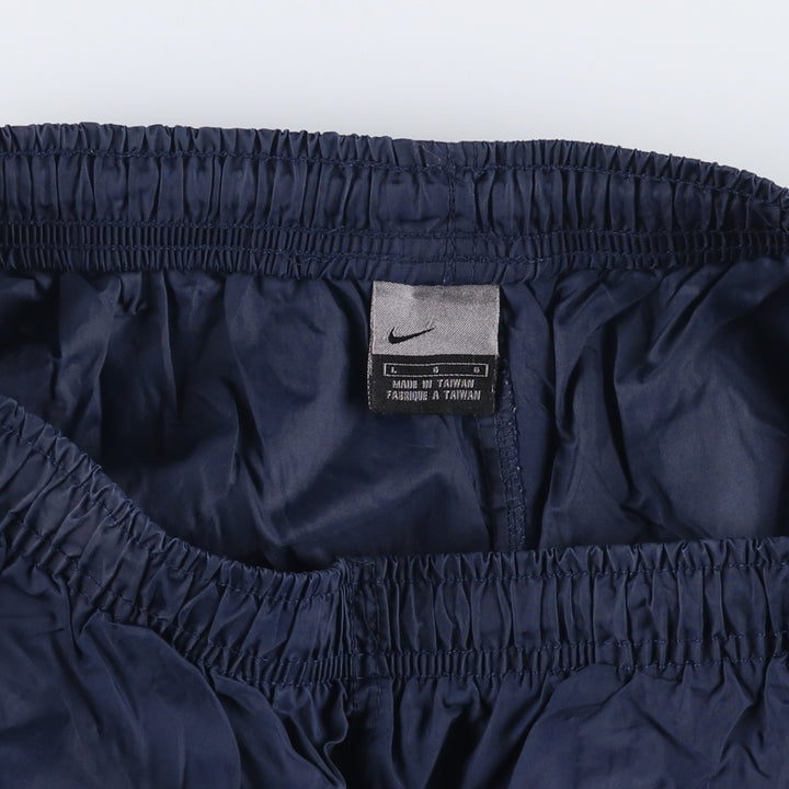 Nike NIKE Warm-up pants, nylon pants, rustling pants, men's size L polyester navy blue type Vintage Second Hand