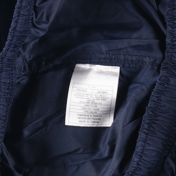 Nike NIKE Warm-up pants, nylon pants, rustling pants, men's size L polyester navy blue type Vintage Second Hand