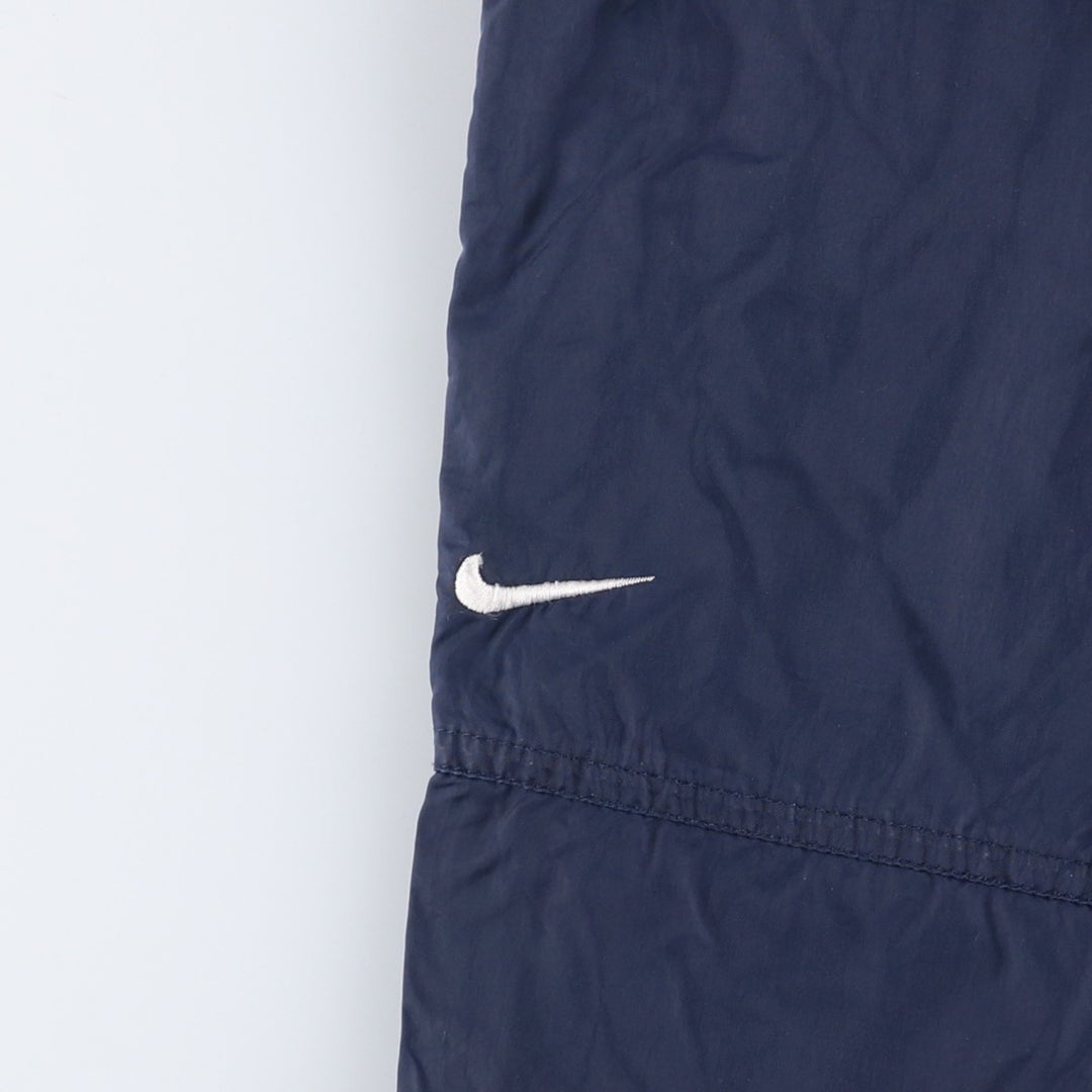 Nike NIKE Warm-up pants, nylon pants, rustling pants, men's size L polyester navy blue type Vintage Second Hand
