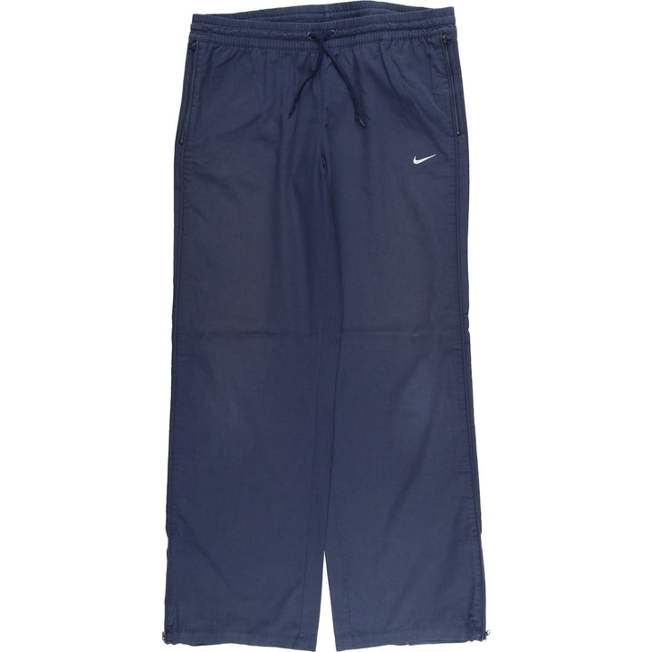 00'S Nike Warm-up Pants, Nylon Pants, Rustling Pants, Men's Size L unclear navy blue type Vintage Second Hand