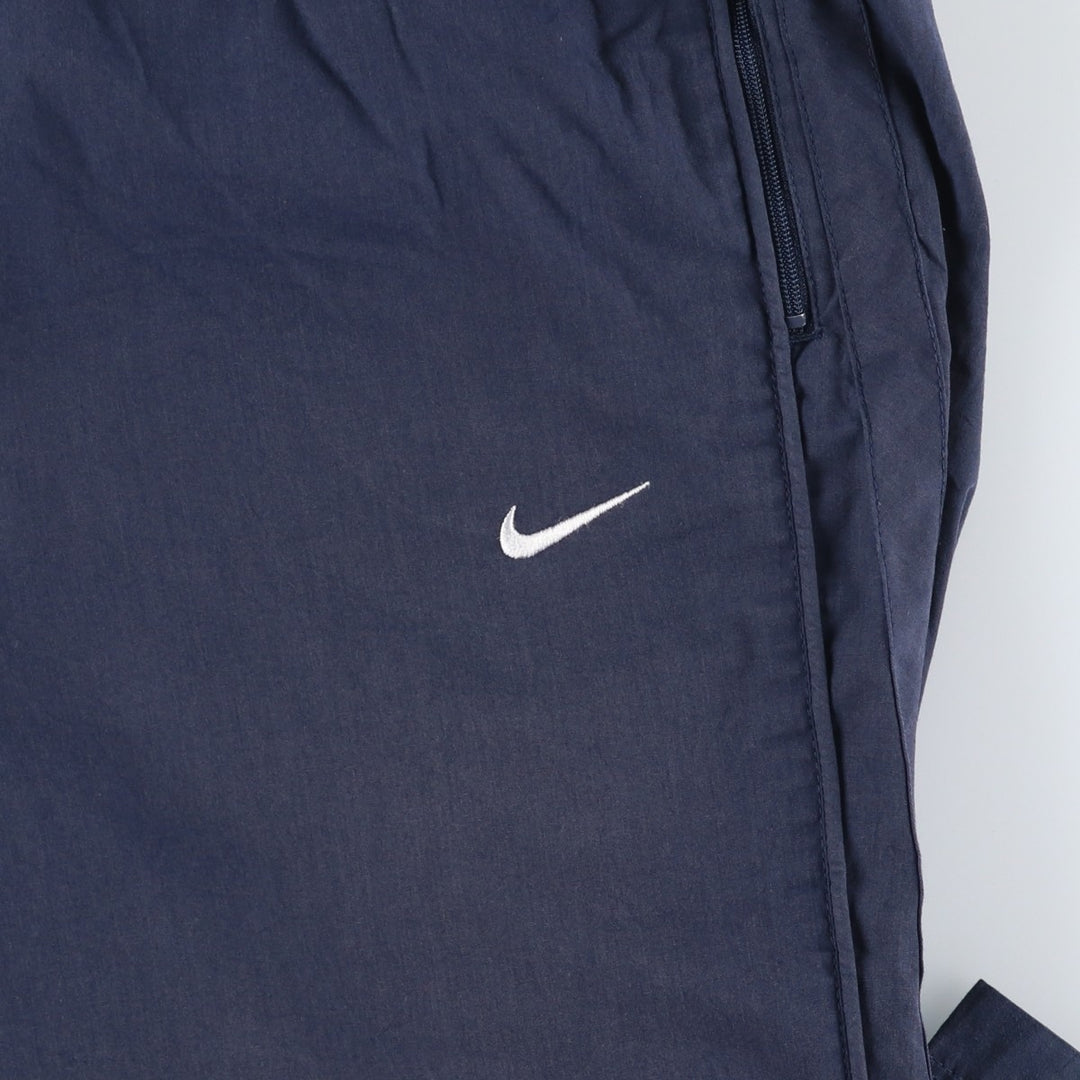 00'S Nike Warm-up Pants, Nylon Pants, Rustling Pants, Men's Size L unclear navy blue type Vintage Second Hand