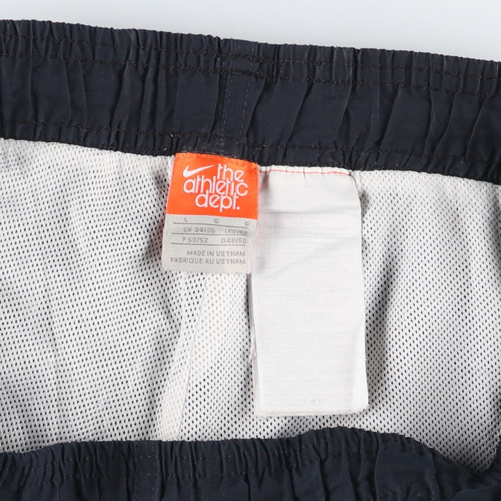 Nike The Athletic Department Warm-Up Pants, Nylon, Shaka Shaka Pants, Men's Size L polyester black type Vintage Second Hand
