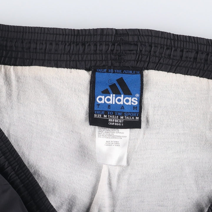 Adidas Team nylon pants, men's size M Nylon black type Vintage Second Hand