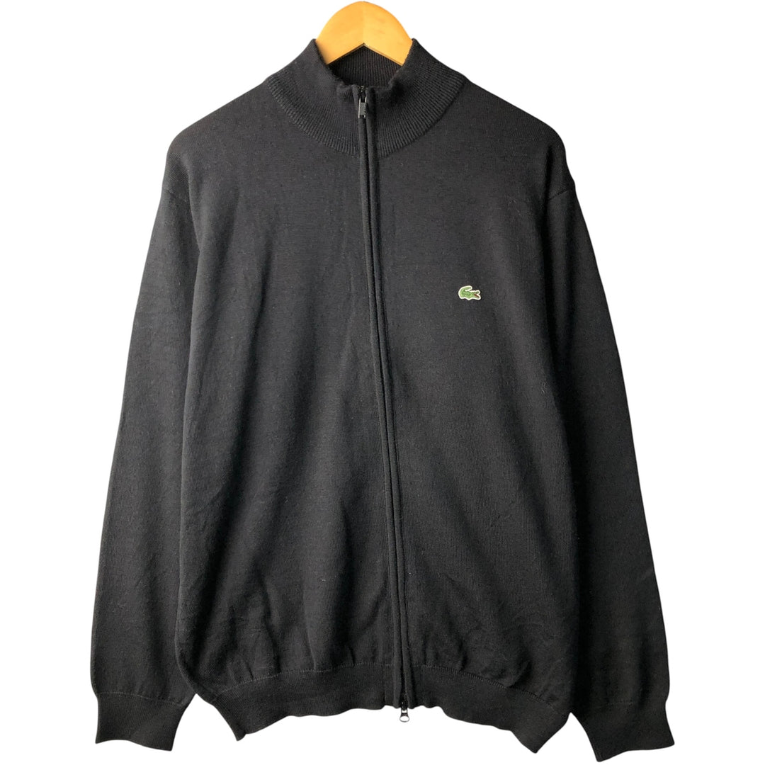 Lacoste Driver's Knit Sweater, Size 6, Men's XL wool black type Vintage Second Hand