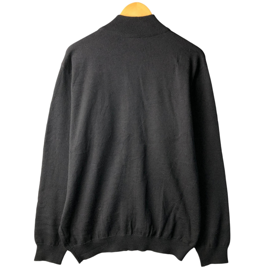 Lacoste Driver's Knit Sweater, Size 6, Men's XL wool black type Vintage Second Hand