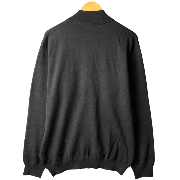 Lacoste Driver's Knit Sweater, Size 6, Men's XL wool black type Vintage Second Hand