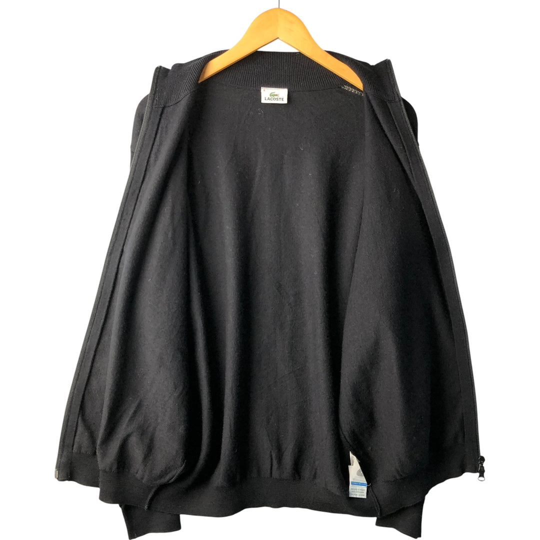 Lacoste Driver's Knit Sweater, Size 6, Men's XL wool black type Vintage Second Hand