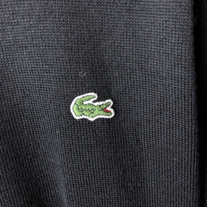 Lacoste Driver's Knit Sweater, Size 6, Men's XL wool black type Vintage Second Hand