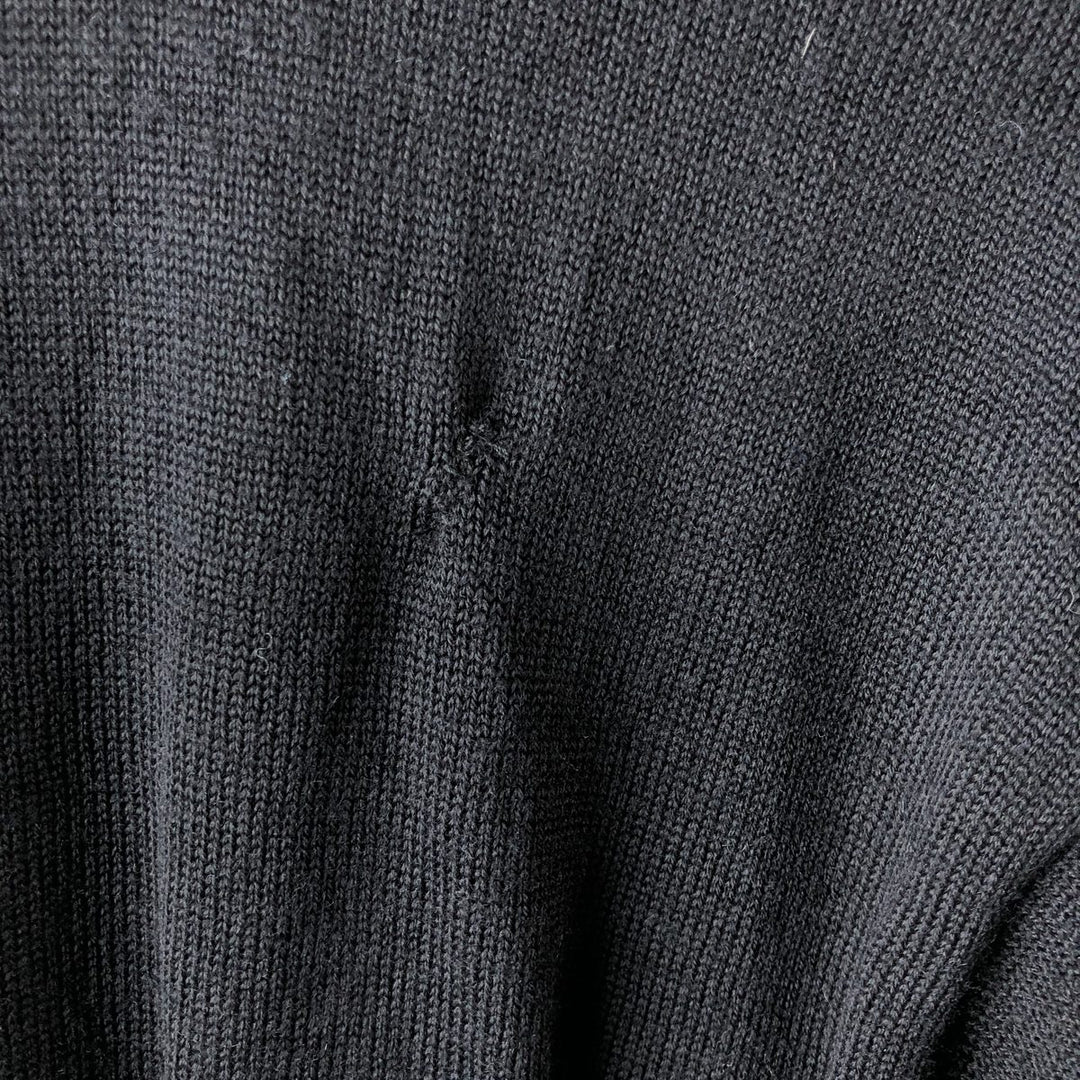 Lacoste Driver's Knit Sweater, Size 6, Men's XL wool black type Vintage Second Hand