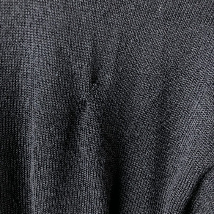 Lacoste Driver's Knit Sweater, Size 6, Men's XL wool black type Vintage Second Hand