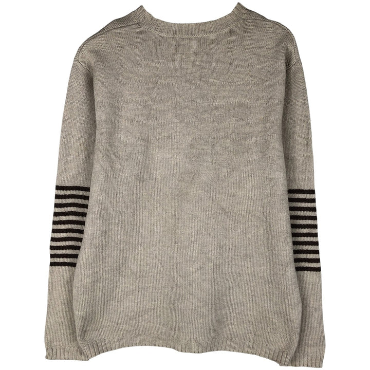 Patagonia Elbow Border Jacquard Wool-Nylon Knit Sweater (50305FA11), Men's Size L Lamb wool Beige type Vintage Second Hand