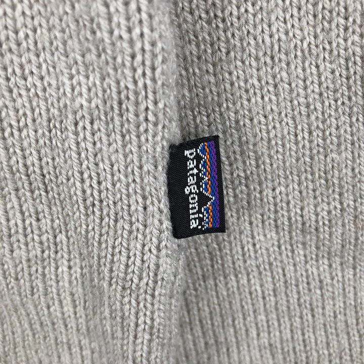 Patagonia Elbow Border Jacquard Wool-Nylon Knit Sweater (50305FA11), Men's Size L Lamb wool Beige type Vintage Second Hand