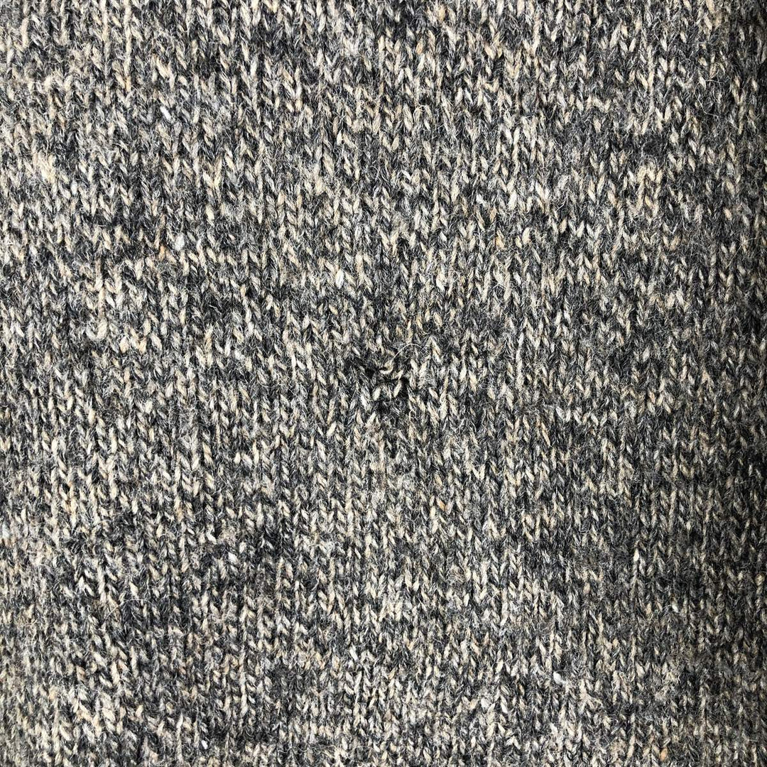 00'S WOOLRICH Wool Knit Sweater, Men's Size L wool Charcoal Vintage Second Hand