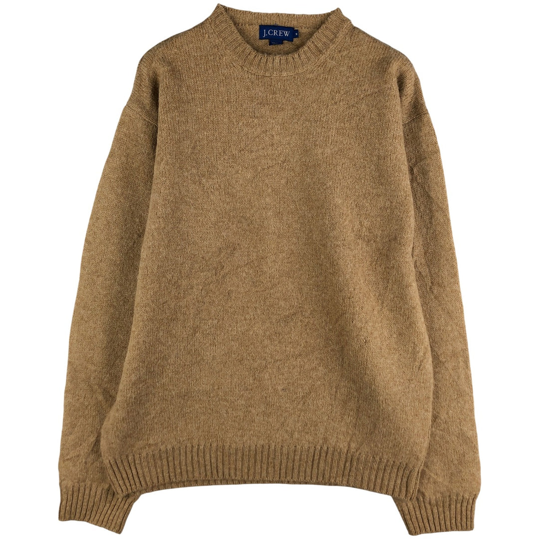 Vintage 90'S J.Crew wool knit sweater, size M, men's wool Beige type Vintage Second Hand