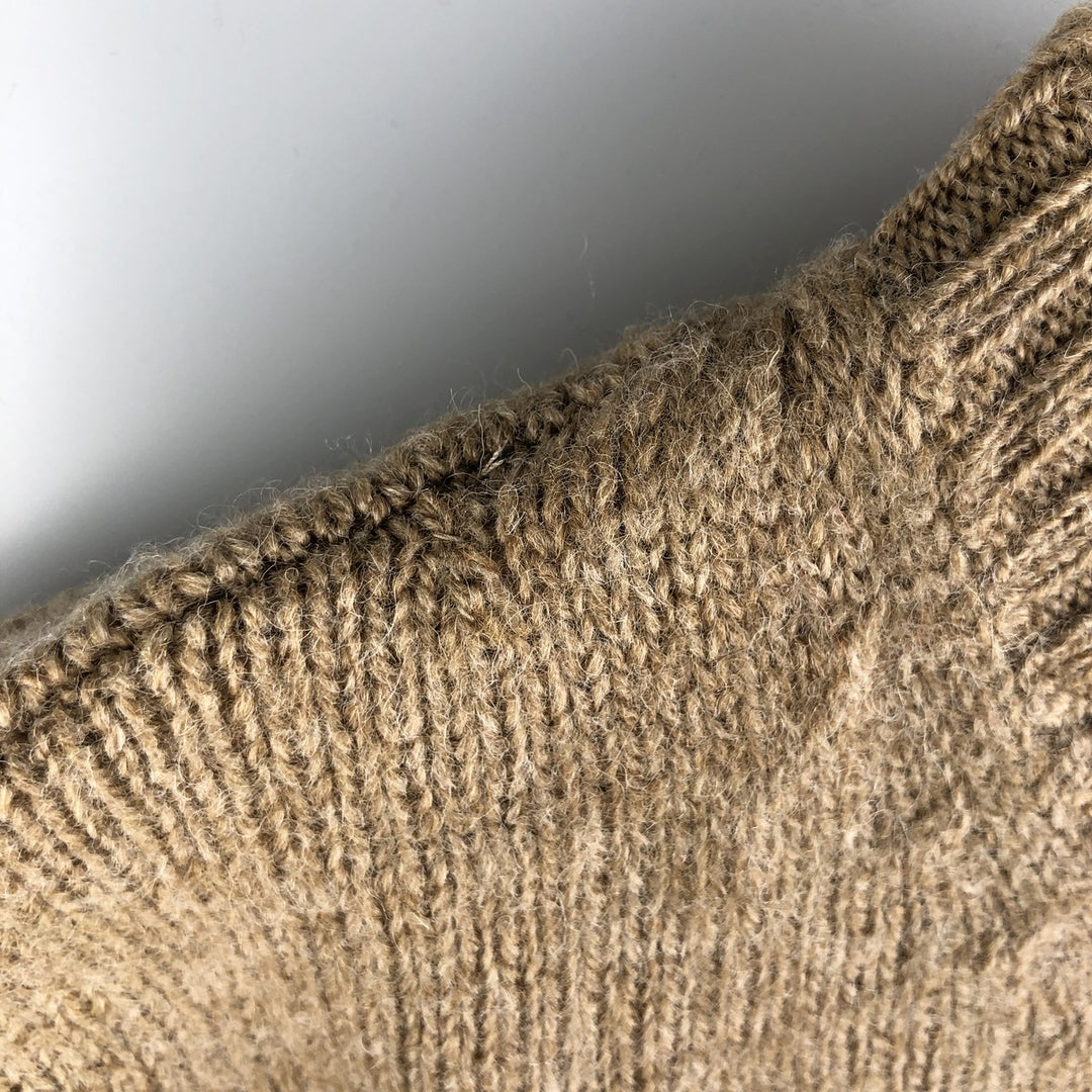 Vintage 90'S J.Crew wool knit sweater, size M, men's wool Beige type Vintage Second Hand