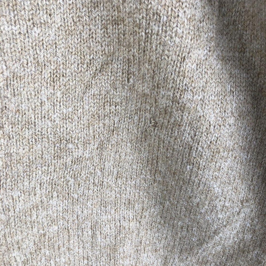 Vintage 90'S J.Crew wool knit sweater, size M, men's wool Beige type Vintage Second Hand