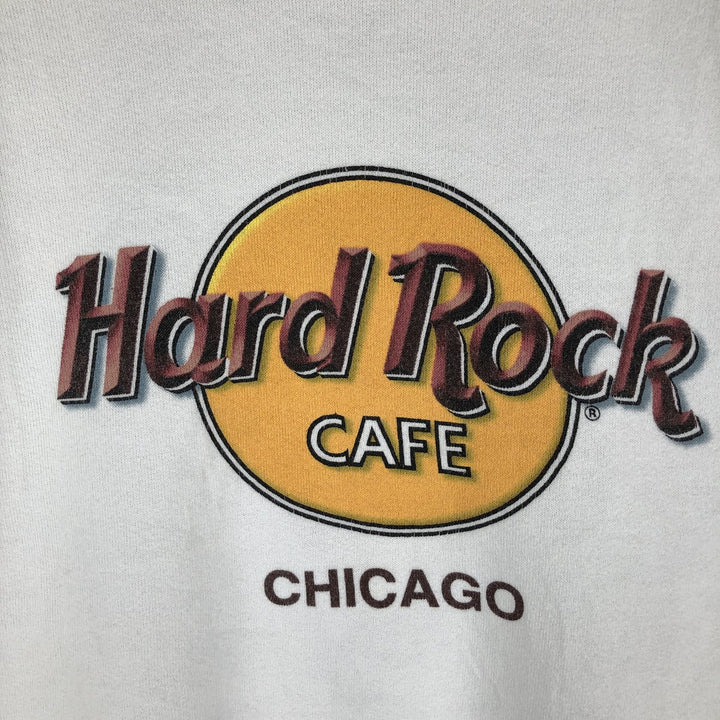 HARD ROCK CAFE Advertising Sweatshirt, Men's Size L cotton white type Vintage Second Hand